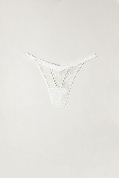 White Shine High Like Stars 80S-Style Thong, , large image number 2