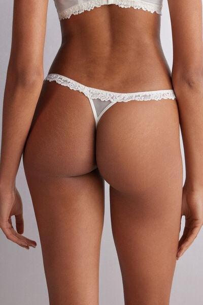 White Side Straps Thongs, , large image number 3