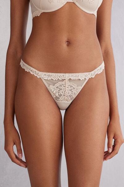 Pink Pretty Flowers G-String, Silk, large image number 0