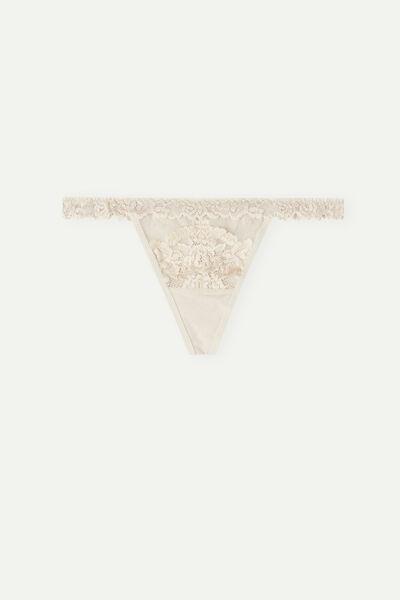 Pink Pretty Flowers G-String, Silk, large image number 2