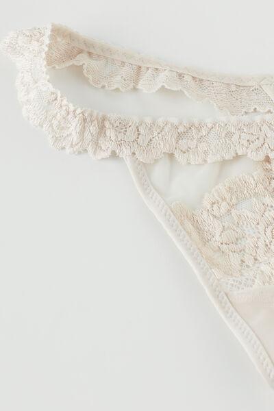 Pink Pretty Flowers G-String, Silk, large image number 4