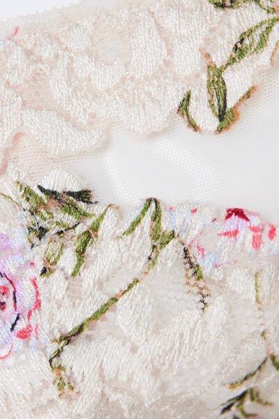 Pink Pretty Flowers Print Thong, 5601_057K, large image number 4