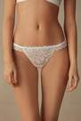 Intimissimi - POWDER WHITE Fly Me to the Moon Side Strap Thong