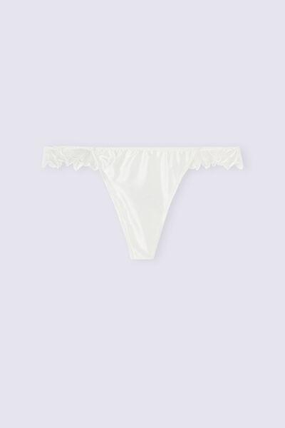 White Darlings Satin Thong, , large image number 2