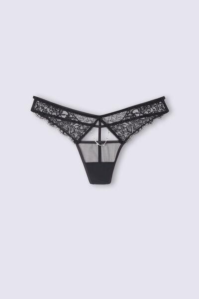 Black Living In Luxe G-String, , large image number 2