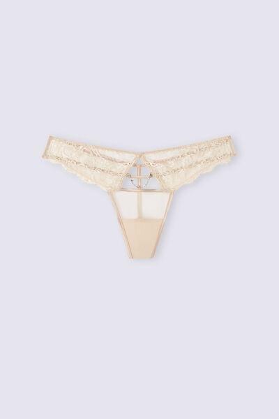 Beige Living In Luxe G-String, , large image number 2
