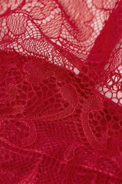 Red Side Straps Intriguing Beauty Thong, Wax Red, large image number 3