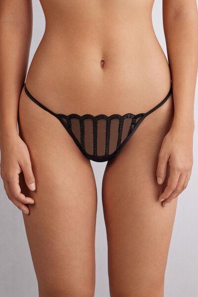 Black See The Magic Thong, Black, large image number 0