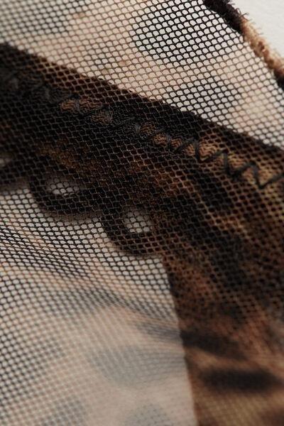 Brown Animal Print Thong, , large image number 4
