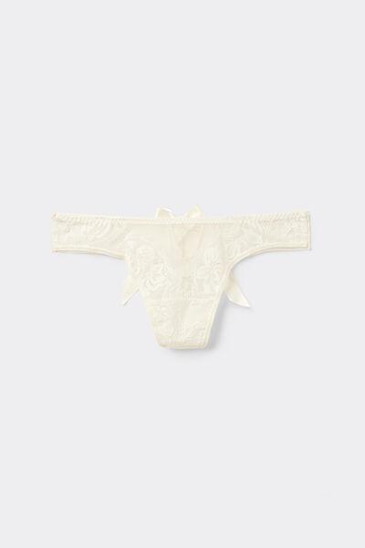 White Simplest Pleasures Thong, , large image number 1