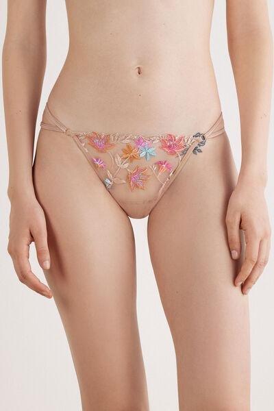 Multicolour Side Straps Thong, 5601_867J, large image number 0