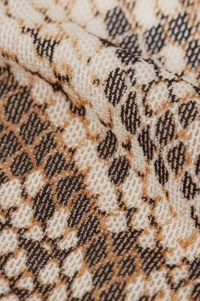 Beige Seductive Glamour Animal Print String Thong, 5601_942J, large image number 4