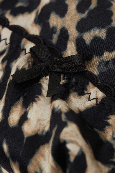 Beige A Moment Of Glamour Animal Print Thong, 5601_029K, large image number 4