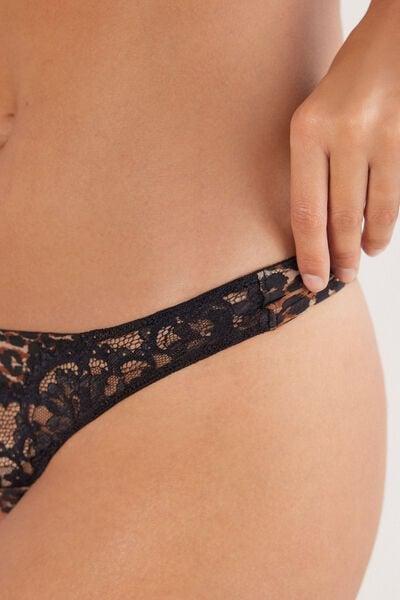 Brown Sensual Attitude Animal Print Thong, 5601_030K, large image number 11