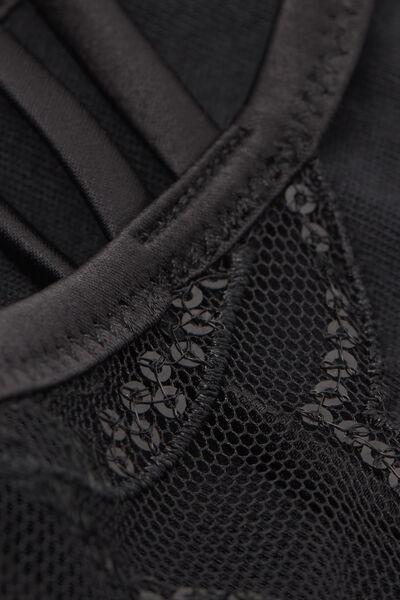 Black Dark Moon Girl Tulle Thong, Black, large image number 6