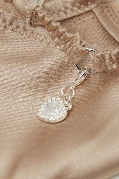 Beige Silky Flowers Silk And Lace G-String, 5601_447J, large image number 4