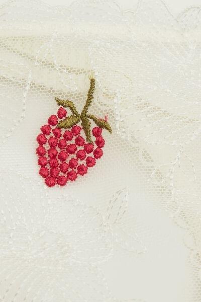 White Sweet As A Berry Tulle Thong, Powder White, large image number 4