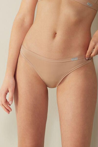 Soft Beige Cotton G-String, , large image number 0