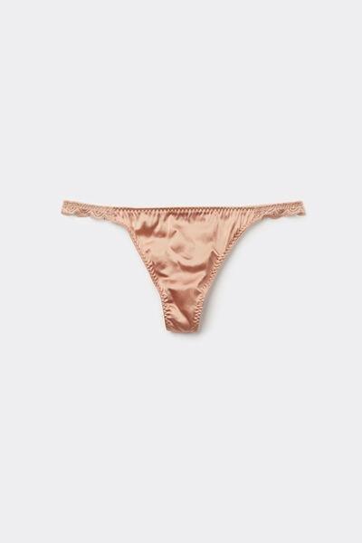 Pink Silk And Lace G-String, Satin Pink, large image number 14