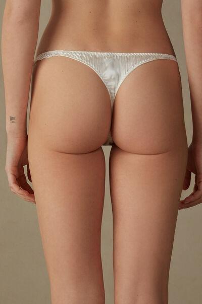 White Silk And Lace G-String, , large image number 6
