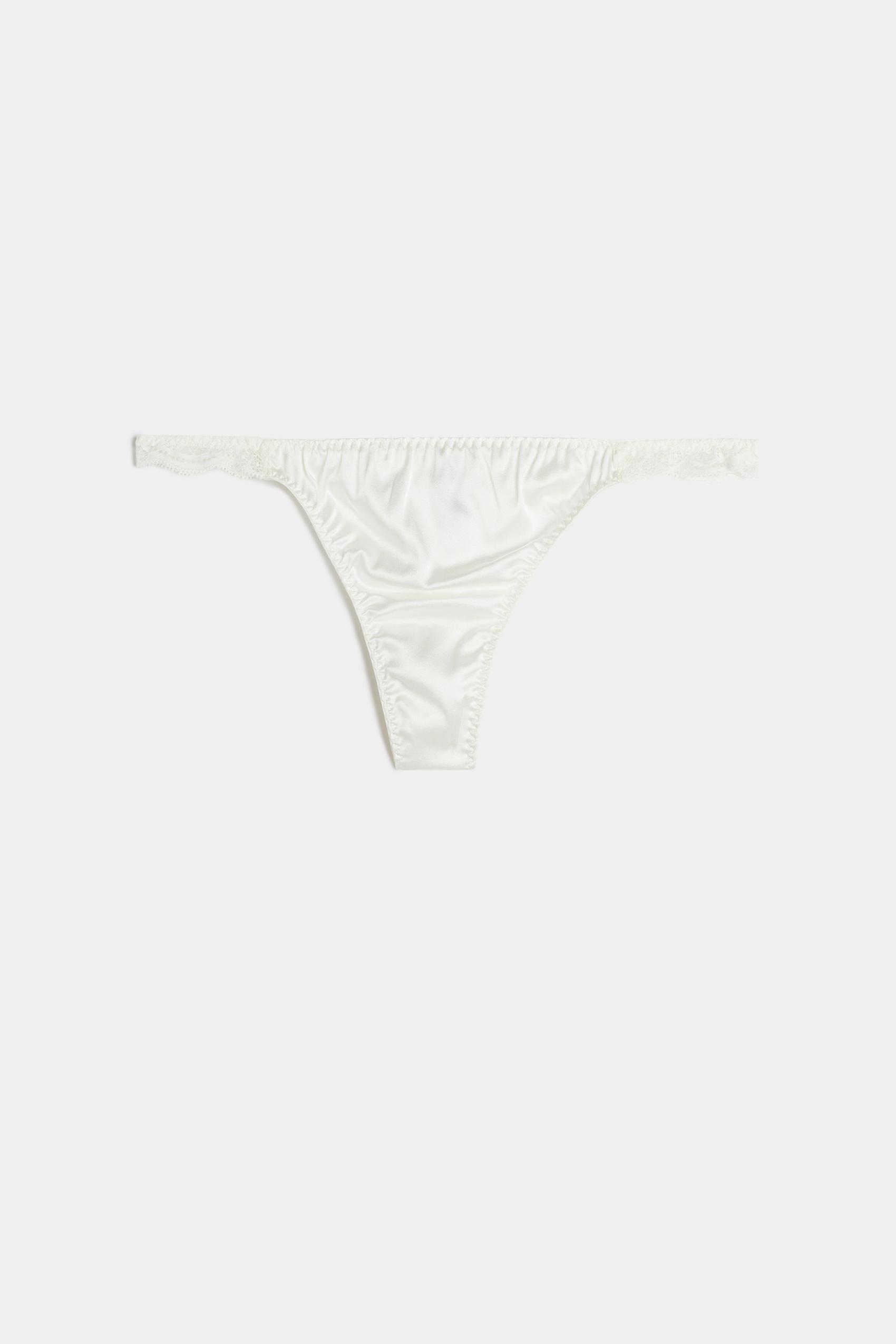 White Silk And Lace G-String, , large image number 9