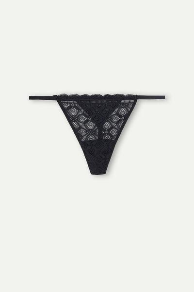 Black Lace Side G-String, , large image number 2