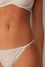 Intimissimi - White Silk Lace Side G-String