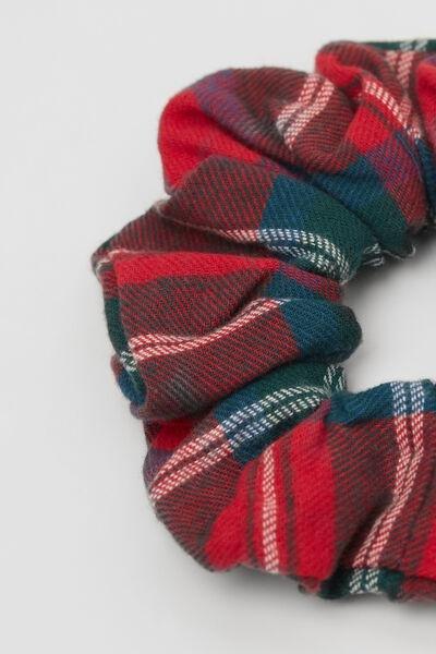 Multicolour Flannel Hair Elastic, 5701_202Y, large image number 3