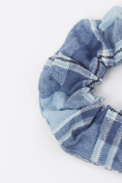 Blue Flannel Hair Elastic, 5701_916Y, large image number 5