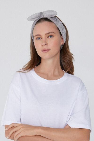 Grey Fleece Hair Band, 5701_197Y, large image number 0