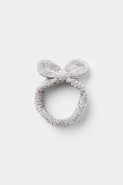 Grey Fleece Hair Band, 5701_197Y, large image number 1