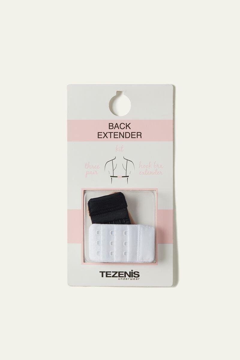 Tezenis - إطالة ظهر لحمالة الصدر أبيض / أسود / طبيعي ، للنساء