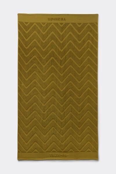 Green Devore Terry Cotton Beach Towel, 5701_574Z, large image number 0