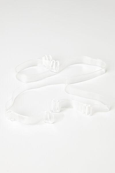 Sheer Silicone Straps, Transparent, large image number 1