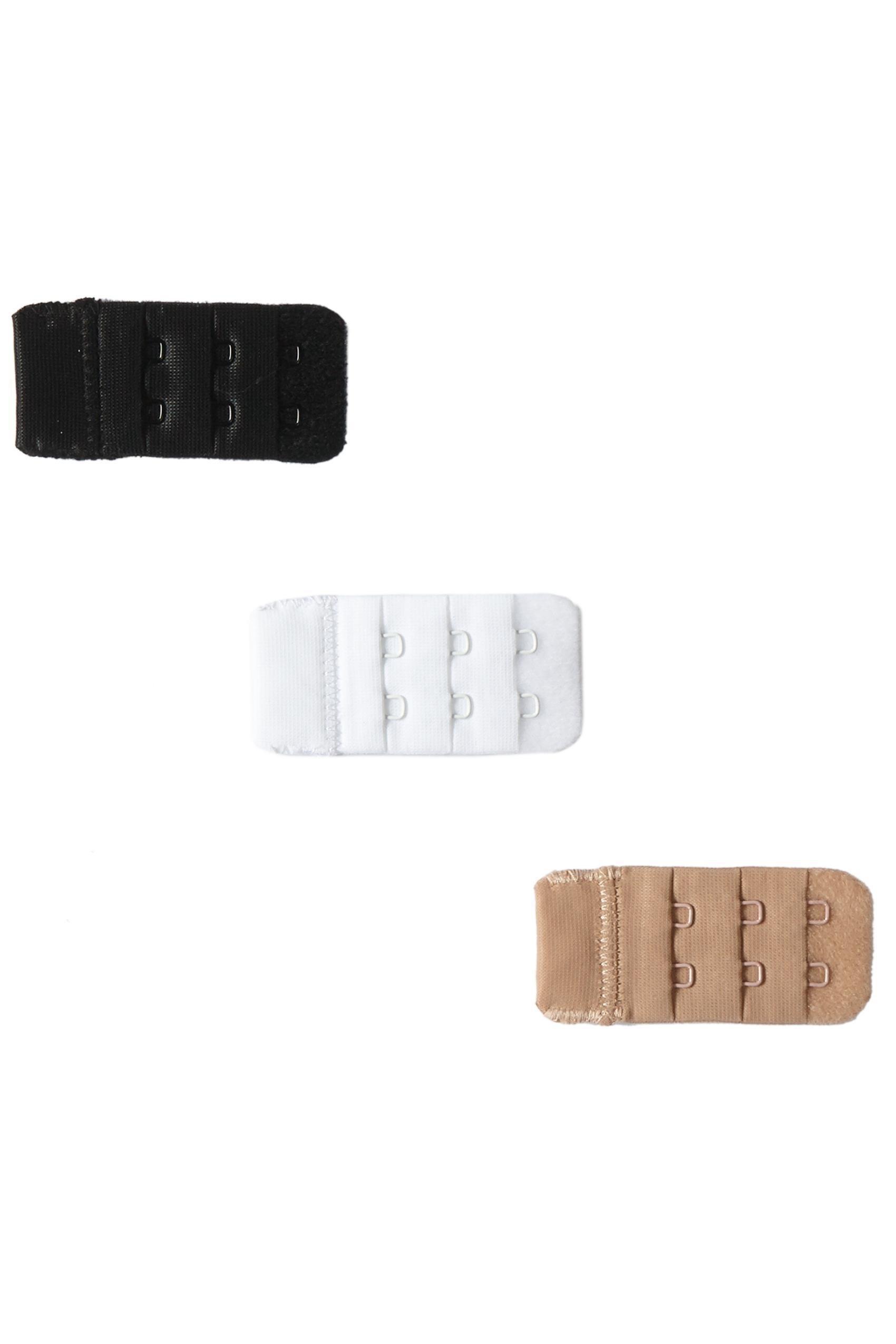 طقم إطالة لحمالة الصدر أبيض / أسود / أحمر  طبيعي 3 × 2  ، للنساء, White/black/natural Blush, large image number 0