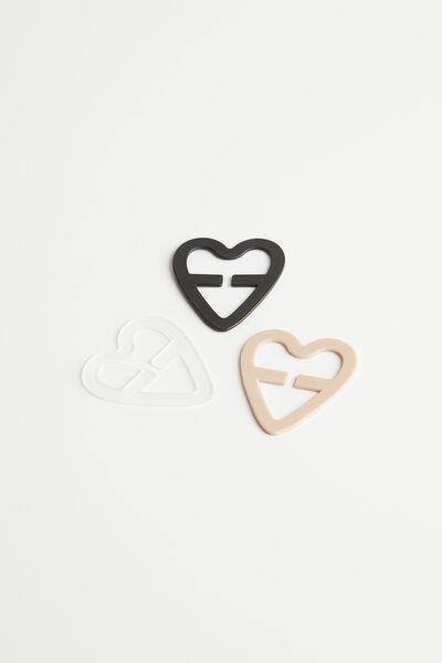 Multicolour Cross-Back Converter Clip Kit, Set Of 3, Transparent/black/natural Blush, large image number 3