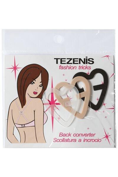 Multicolour Cross-Back Converter Clip Kit, Set Of 3, Transparent/black/natural Blush, large image number 4