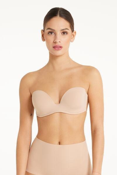 Beige Strapless Silicone Bra, , large image number 0