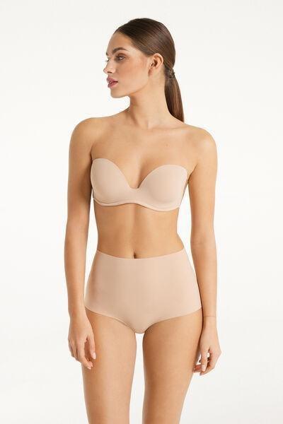 Beige Strapless Silicone Bra, , large image number 1