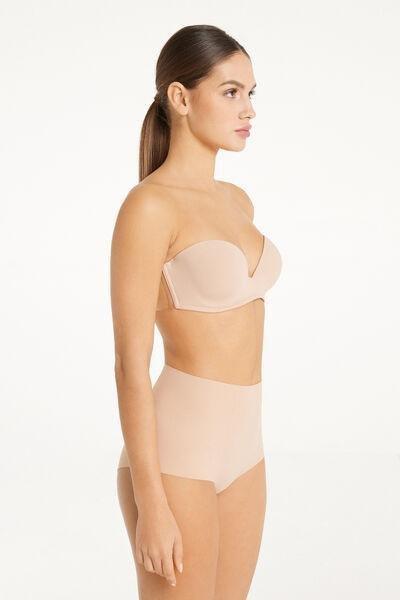 Beige Strapless Silicone Bra, , large image number 3