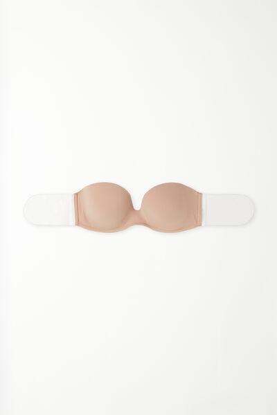 Beige Strapless Silicone Bra, , large image number 4