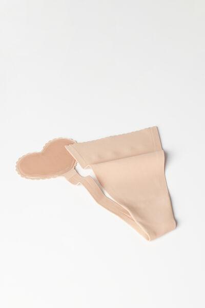 Beige Invisible Adhesive G-String, , large image number 0