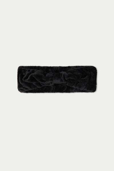 Black Fleece Hair Band, , large image number 1