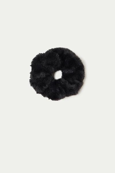 BLACK Fur Hair Elastic, , large image number 1