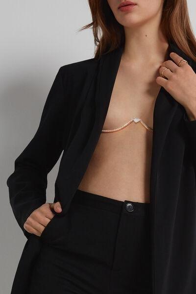 Gold Rhinestone Jewel Bra, , large image number 0