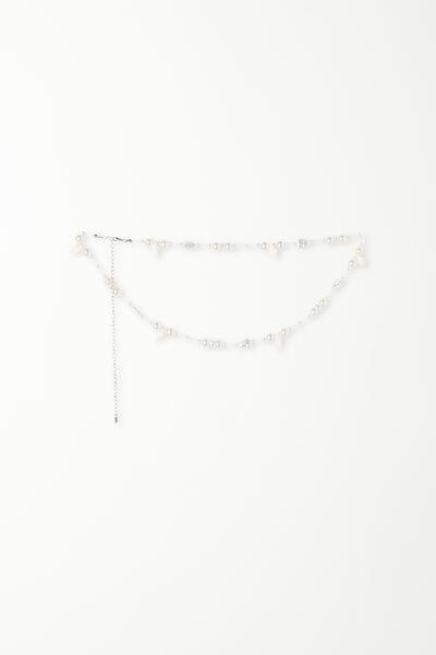 White Delicate Body Chain, , large image number 1