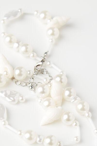 White Delicate Body Chain, , large image number 2