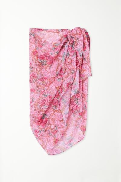 Pink Chiffon Pareo, , large image number 3