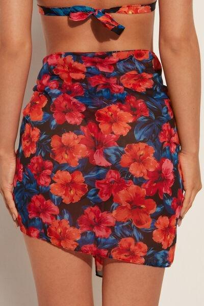 Pink Chiffon Wraparound Skirt, , large image number 2
