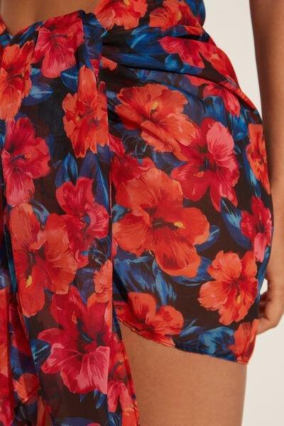 Pink Chiffon Wraparound Skirt, , large image number 3